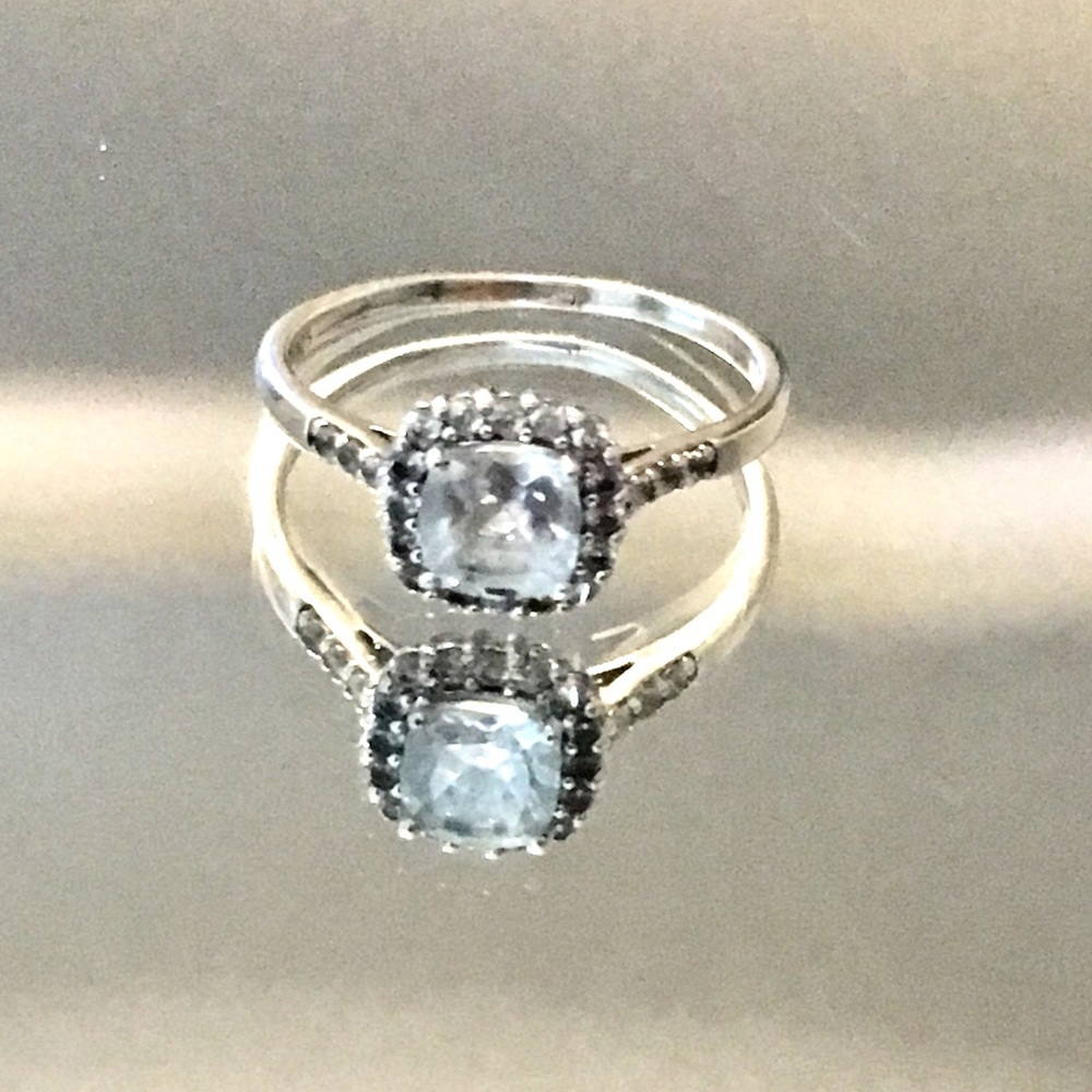 Aquamarine 925 Sterling Silver Ring